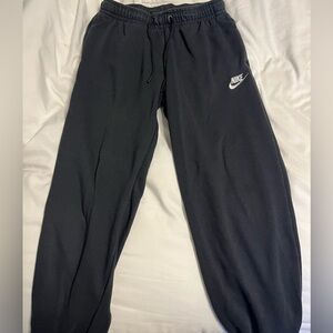 black nike sweatpants, size large small